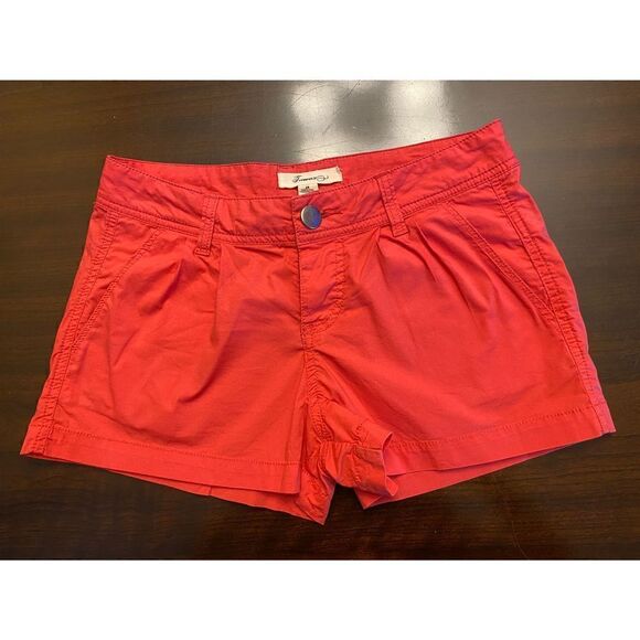 Woman’s Jr Forever 21 Size 24 Dark Pink Cotton Stylish Summer Shorts - Picture 1 of 4